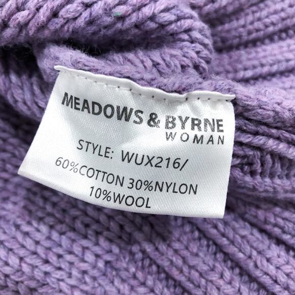 Meadows & Byrne Wool Blend Chunky Cableknit Sweater - Picture 8 of 9